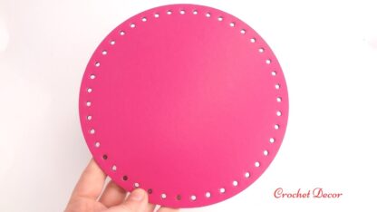 Baza Rotonda pentru genti crosetate_diametru 18 cm_culoare Fuxia