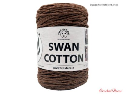 Swan Cotton Culoare Ciocolata 2510 fir tip snur rotund pentru genti crosetate