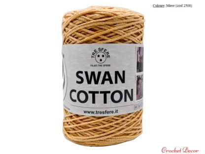 Swan Cotton Culoare Miere 2508 fir tip snur rotund pentru genti crosetate