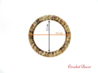 Manere CERC pentru genti crosetate si tricotate manual_dimensiuni_Crochet Decor