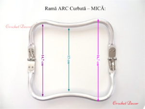 Rama ARC Curbata Mica dimensiuni interioare deschidere